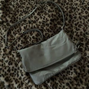 5 for $20 - Grey Fold-over Messenger Bag